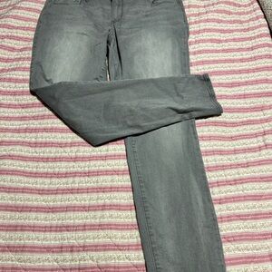 Old Navy The Rockstar Mid Rise Skinny Gray Denim Womens Jeans-size 14 regular